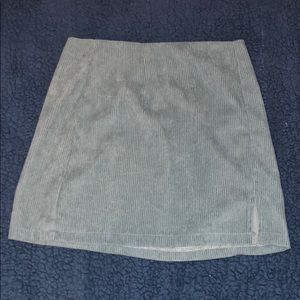 Corduroy teal skirt